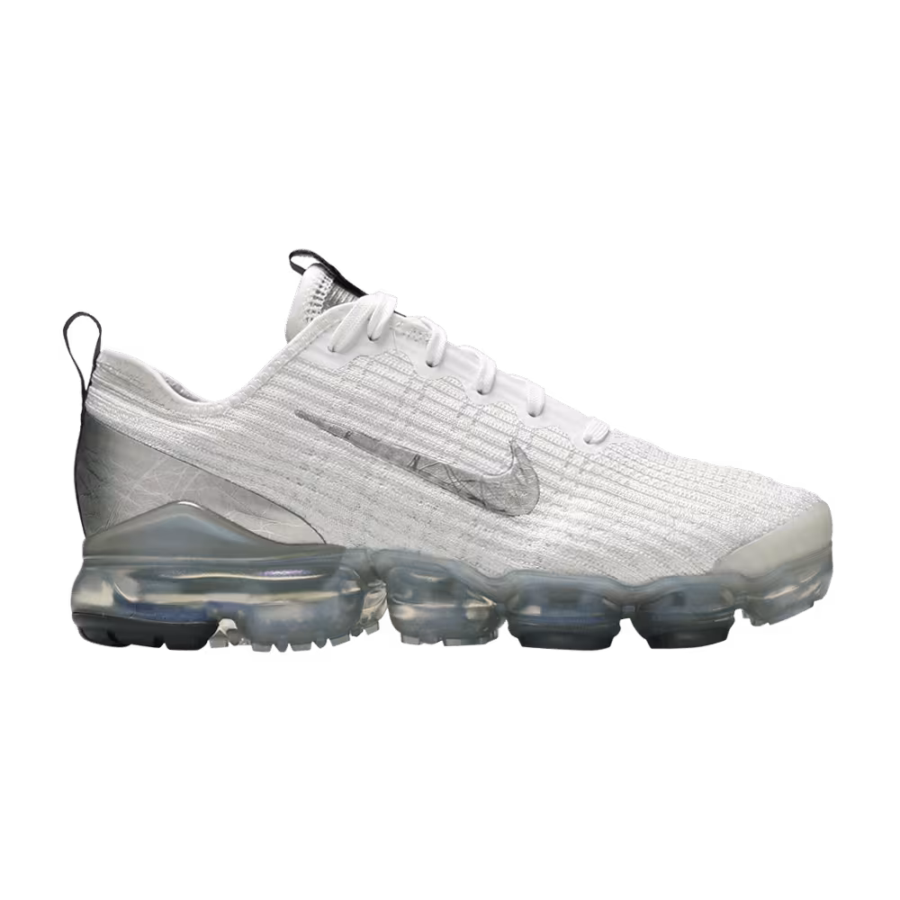 Nike Air VaporMax Flyknit 3 GS White Silver