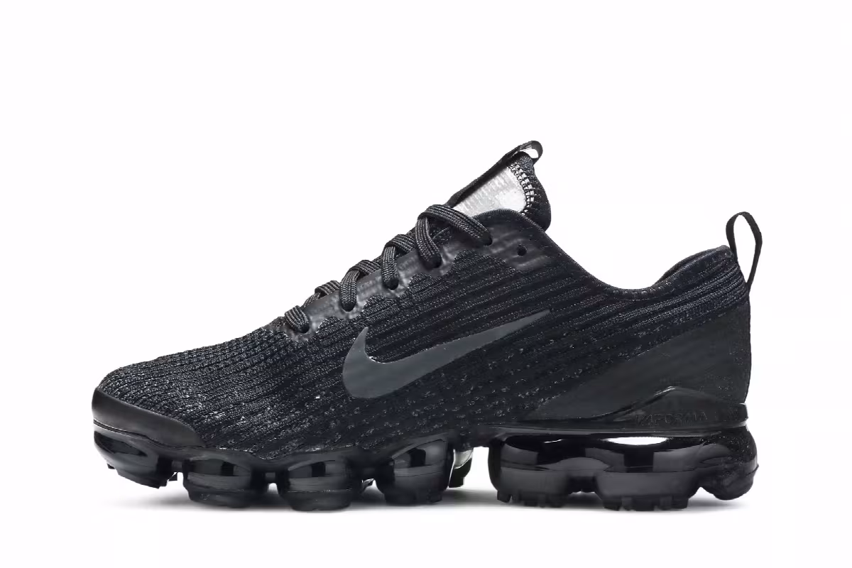 Nike Air VaporMax Flyknit 3 GS Black Anthracite, view 4