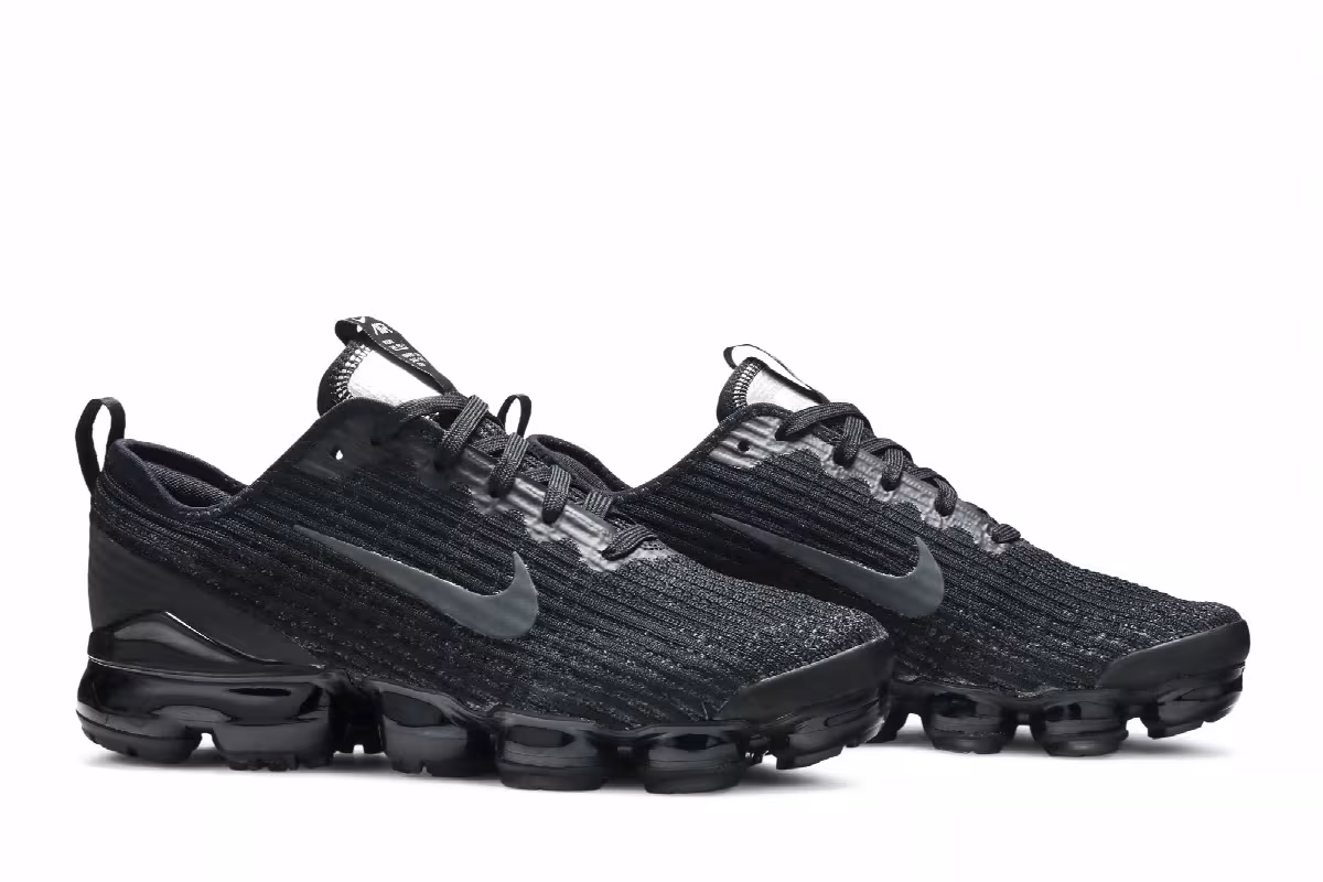 Nike Air VaporMax Flyknit 3 GS Black Anthracite, view 9