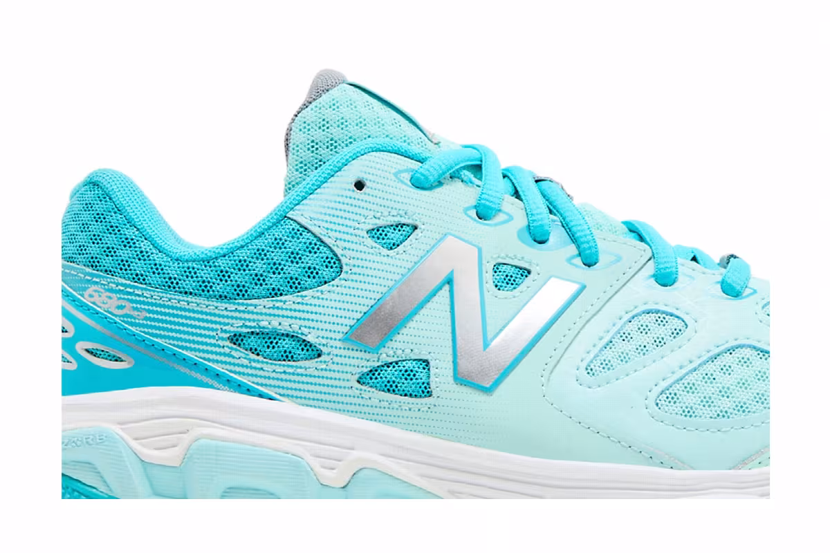 New Balance 680v3 Kids Wide Blue White, view 3