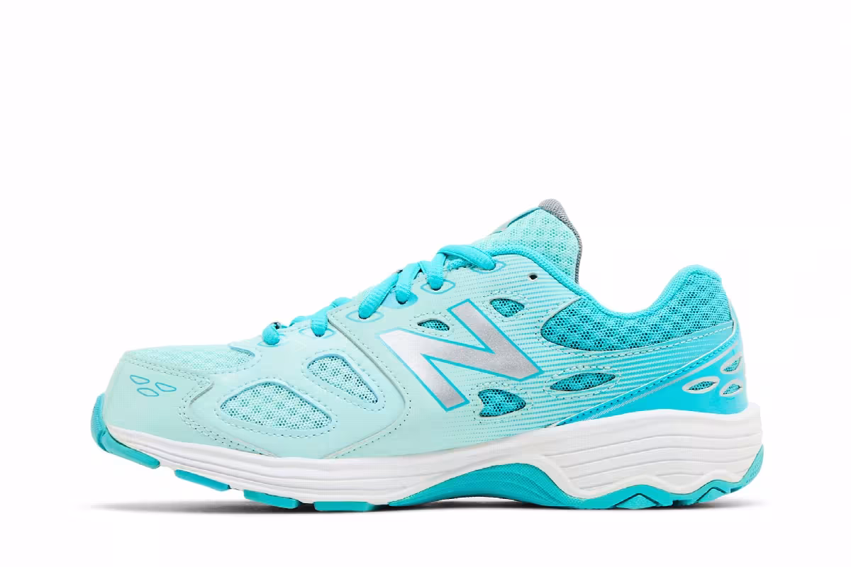 New Balance 680v3 Kids Wide Blue White, view 4