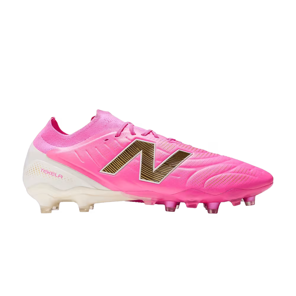New Balance Tekela Elite Low FG V5 Pink Heat Metallic Gold
