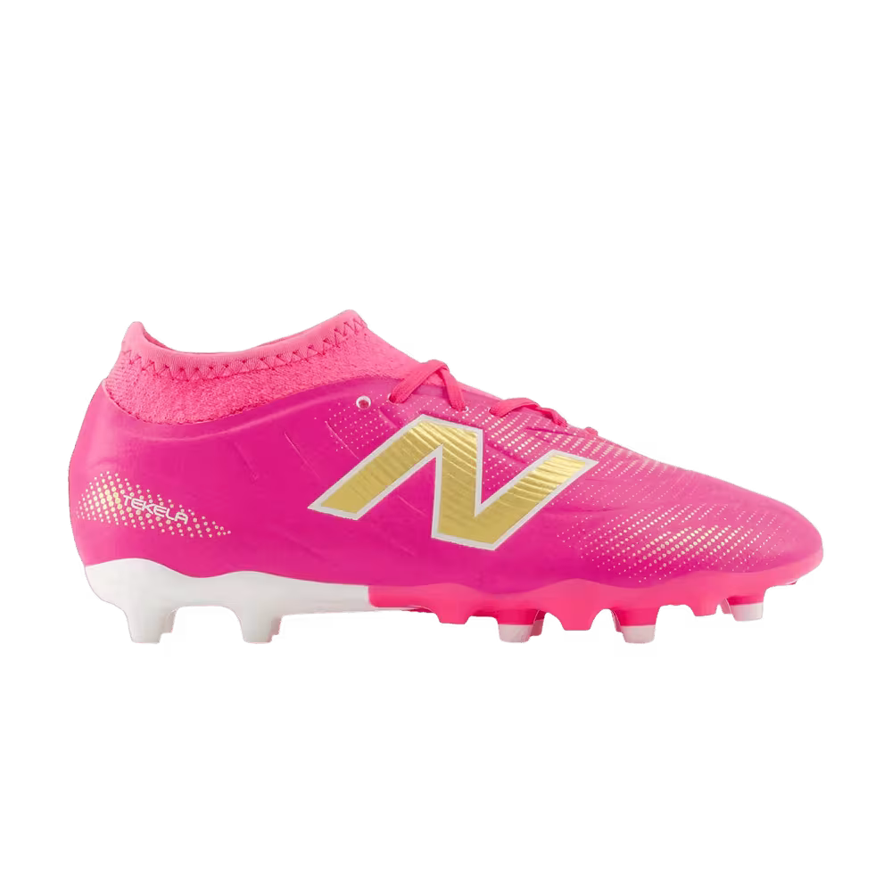 New Balance Tekela Team Low Jnr FG V5 Big Kid Pink Heat