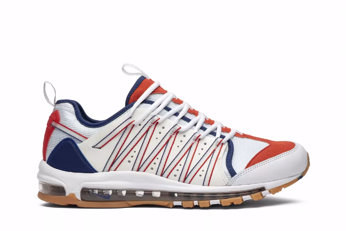 CLOT x Nike Air Max 97 Haven Royal Red, view 2