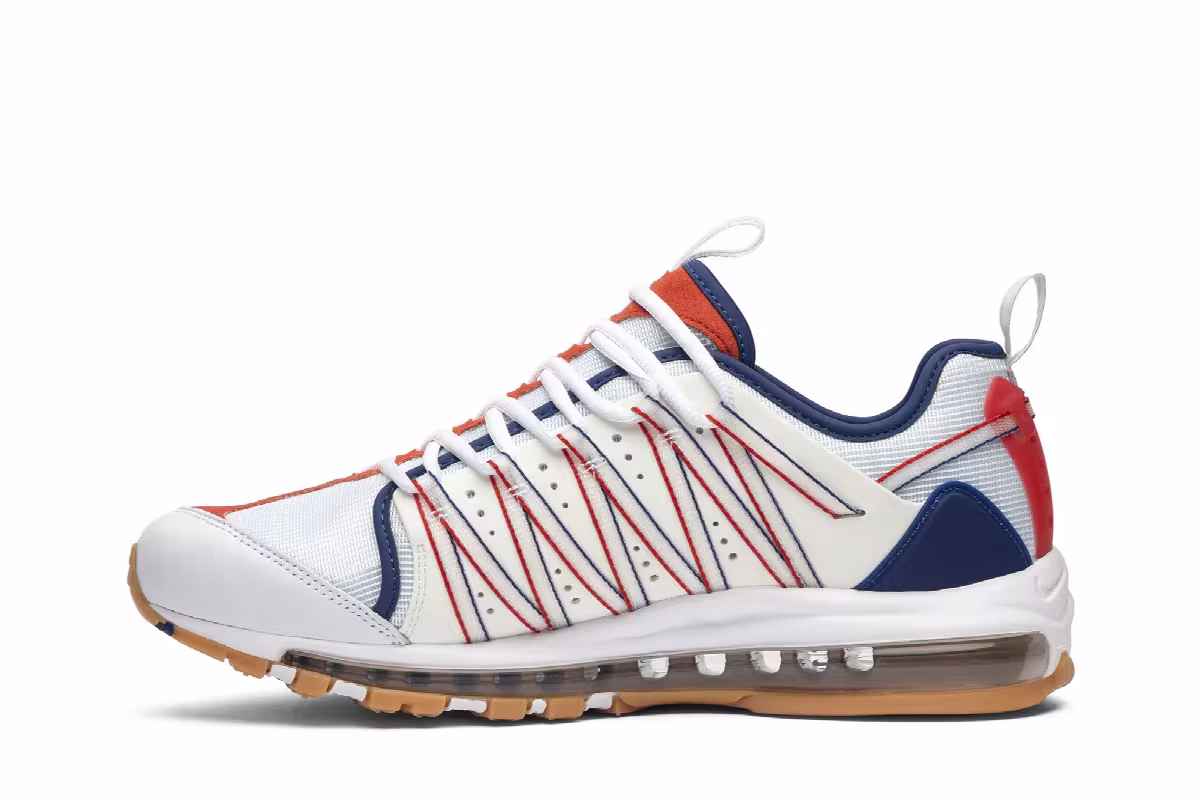 CLOT x Nike Air Max 97 Haven Royal Red, view 4