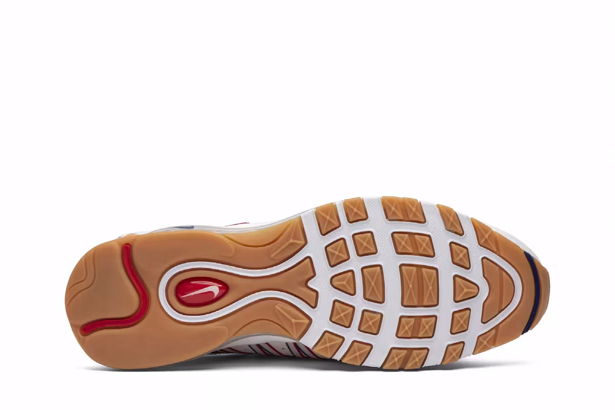 CLOT x Nike Air Max 97 Haven Royal Red, view 5