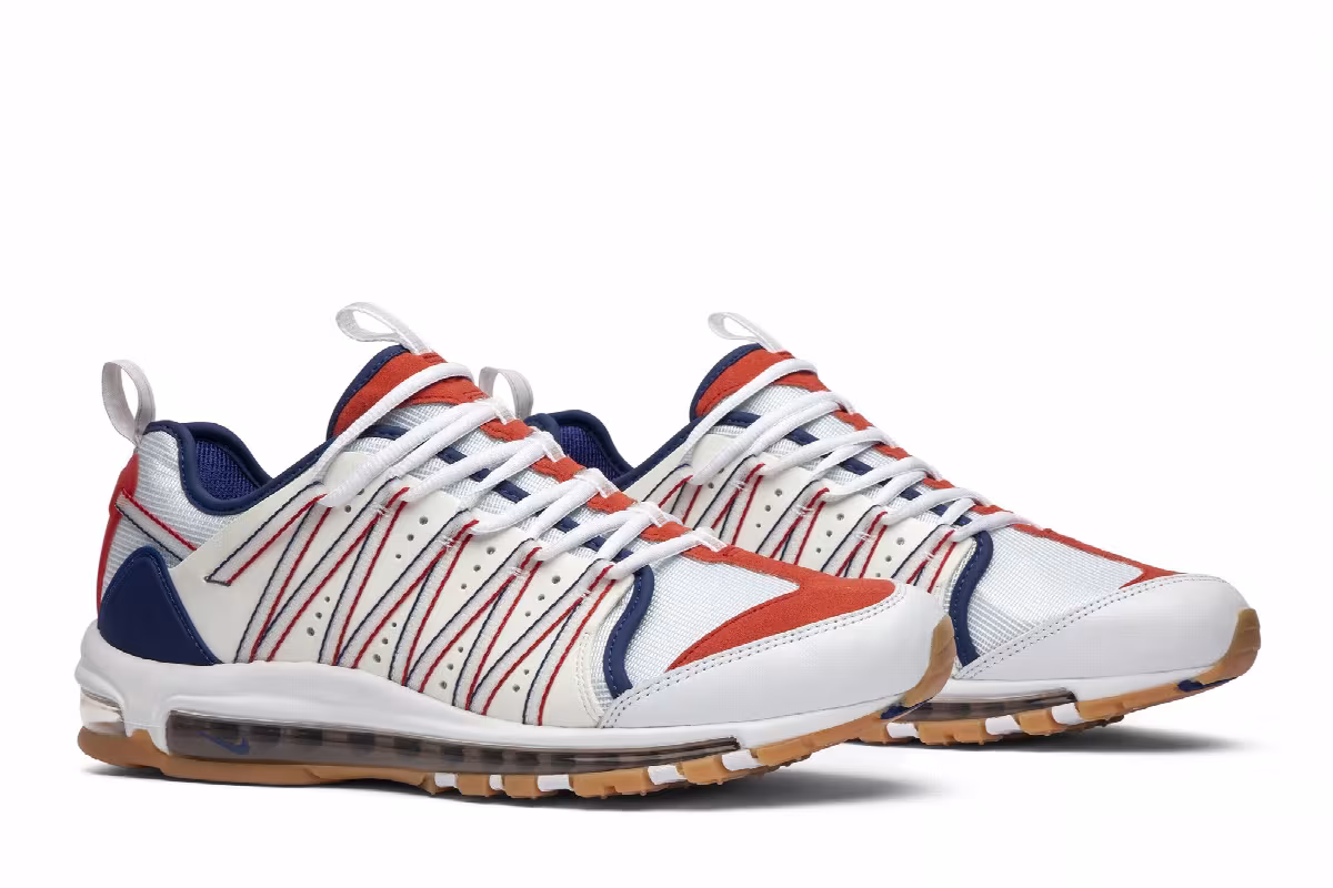 CLOT x Nike Air Max 97 Haven Royal Red, view 9