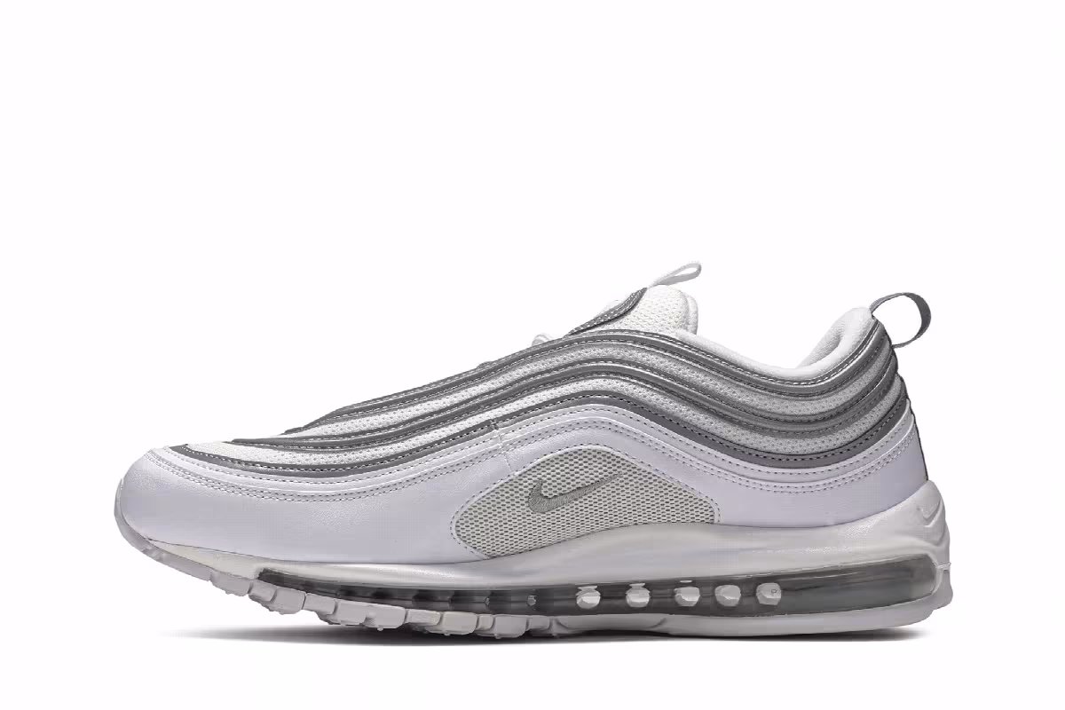 Nike Air Max 97 White Silver, view 4