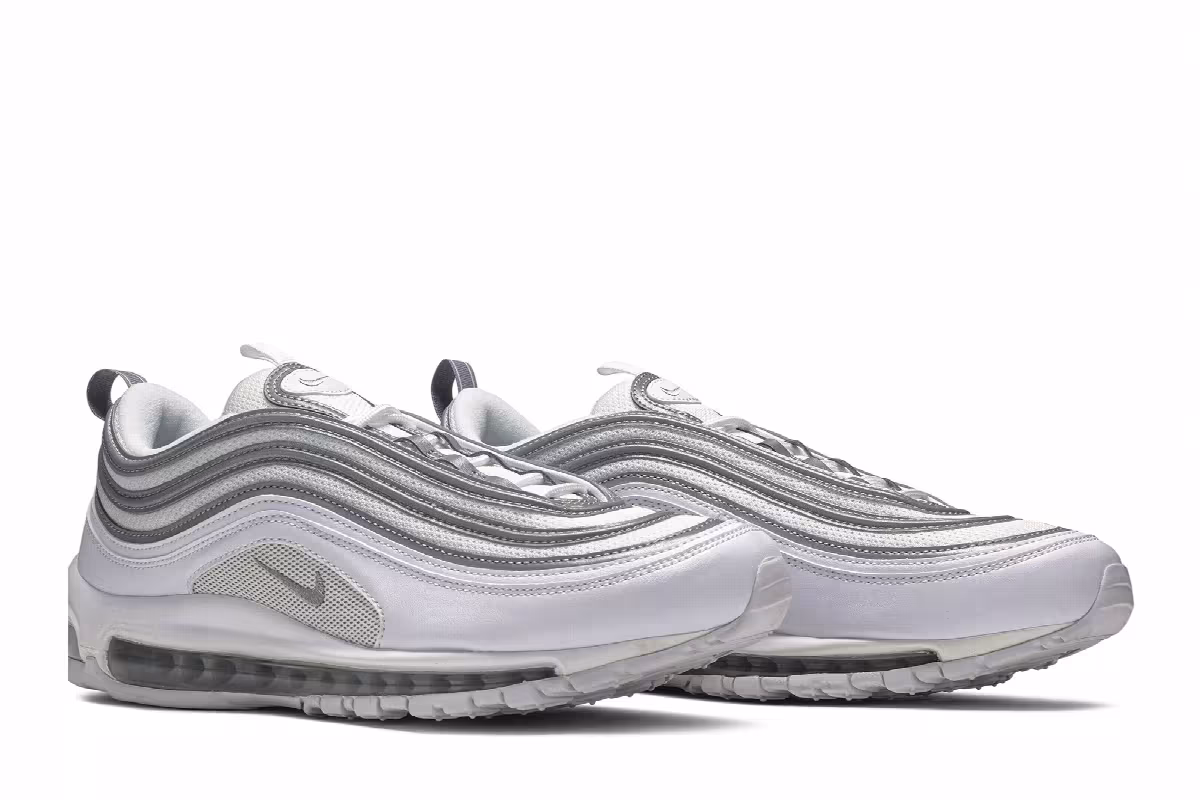 Nike Air Max 97 White Silver, view 9