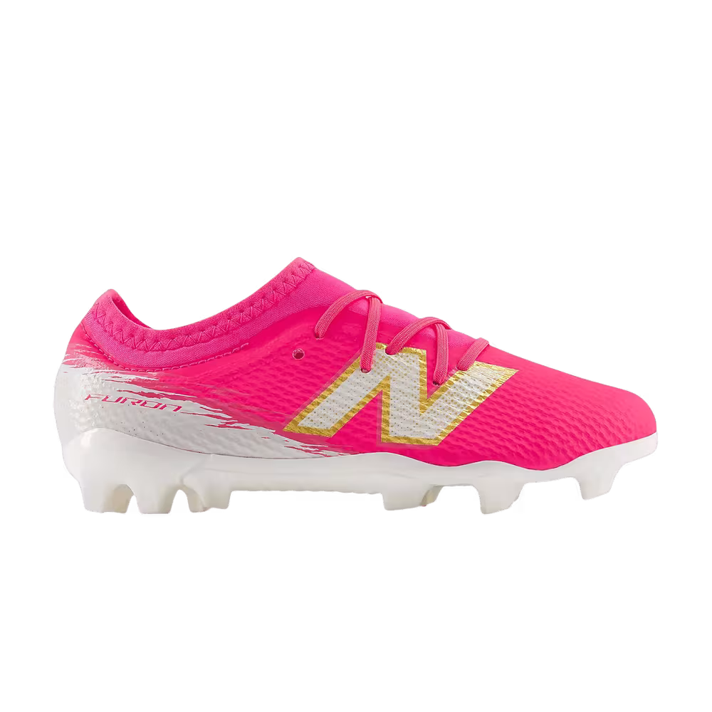 New Balance Furon Team FG V8 Little Kid Pink Heat Sea Salt