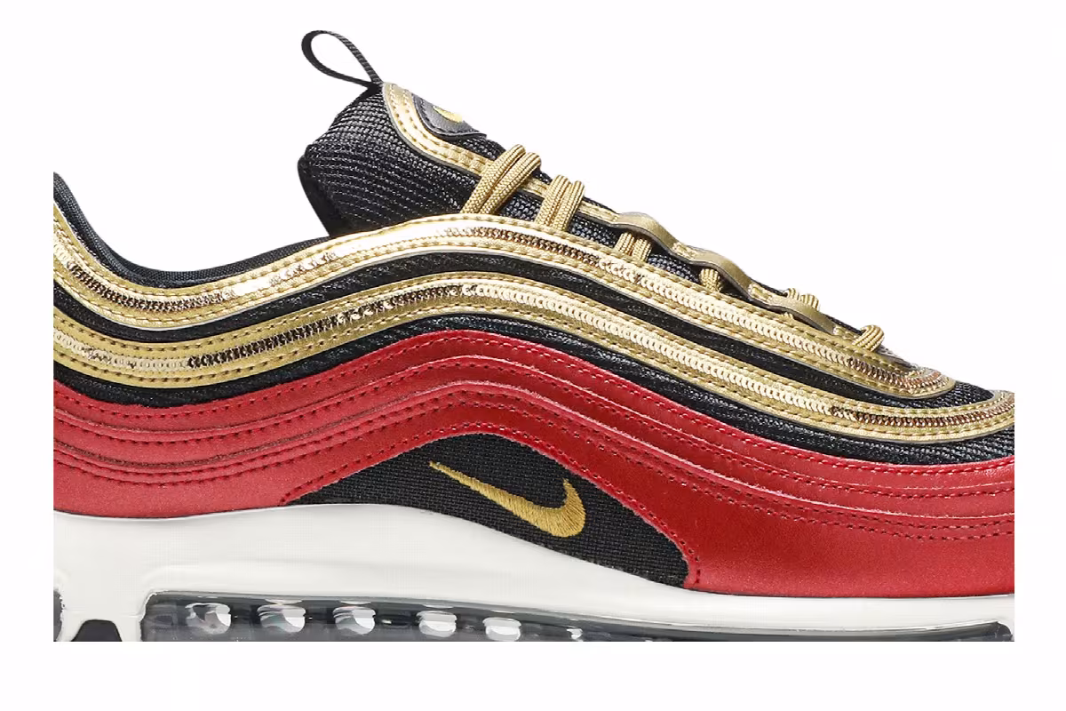 Nike Women's Air Max 97 Gold Sequin, view 3