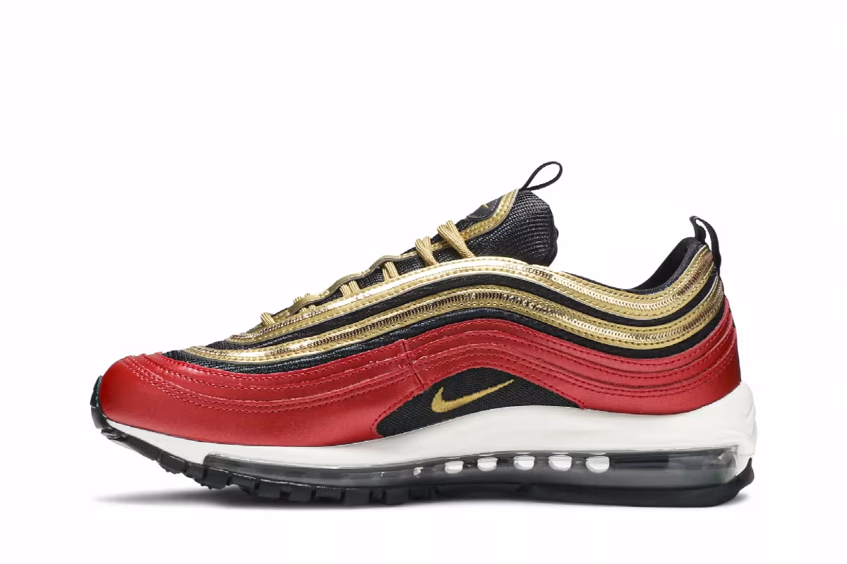 Nike Women's Air Max 97 Gold Sequin, view 4