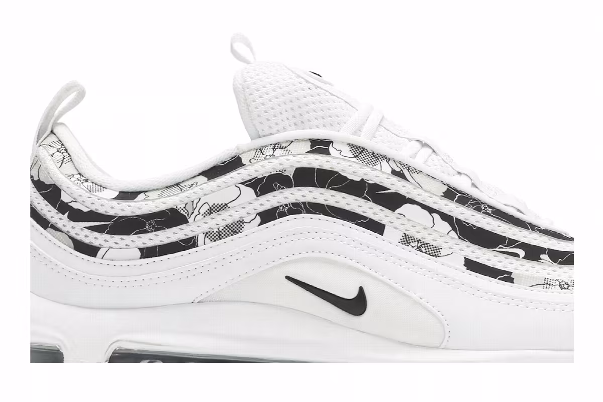 Nike Women's Air Max 97 SE White Floral, view 3