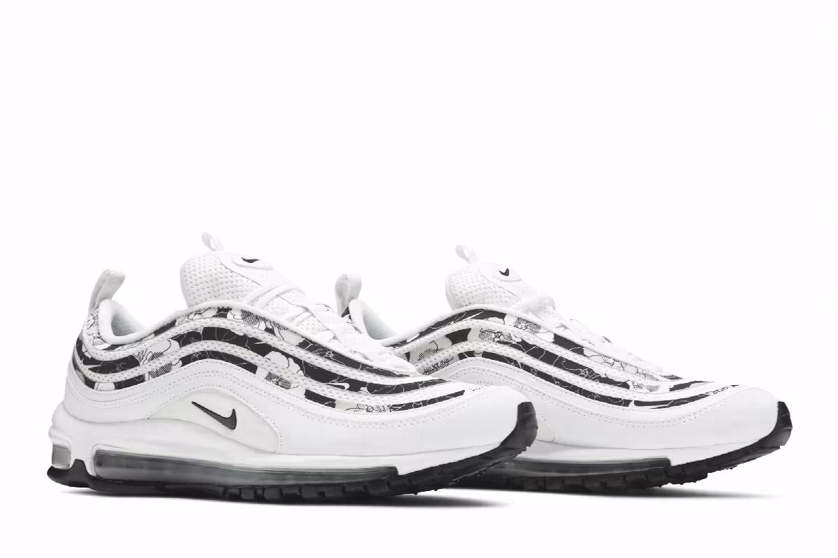 Nike Women's Air Max 97 SE White Floral, view 9
