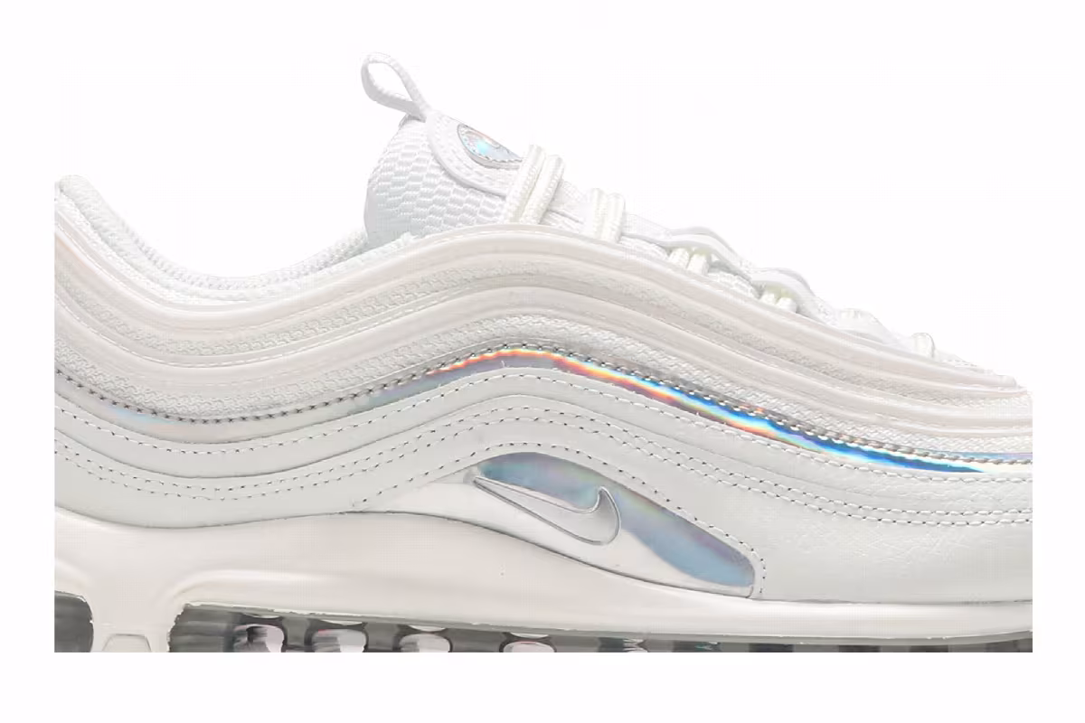 Nike Women's Air Max 97 White Iridescent, view 3
