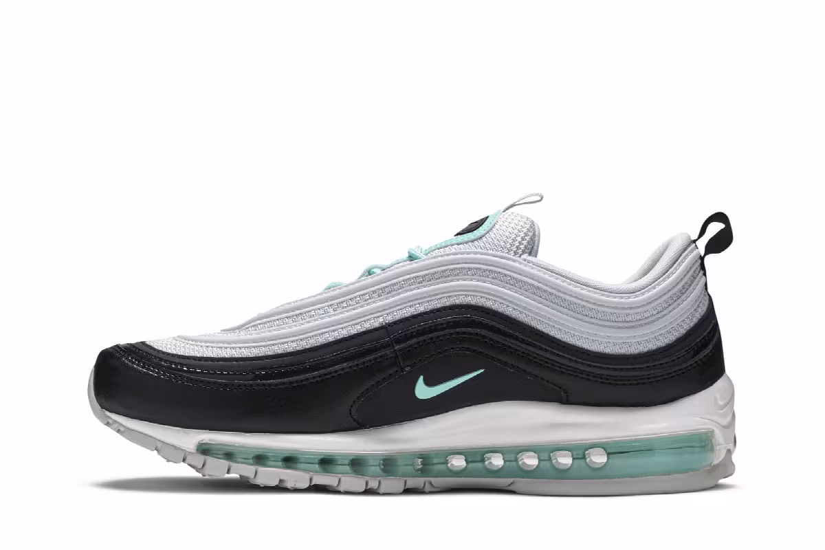 Nike Women's Air Max 97 Platinum Aurora Green, view 4