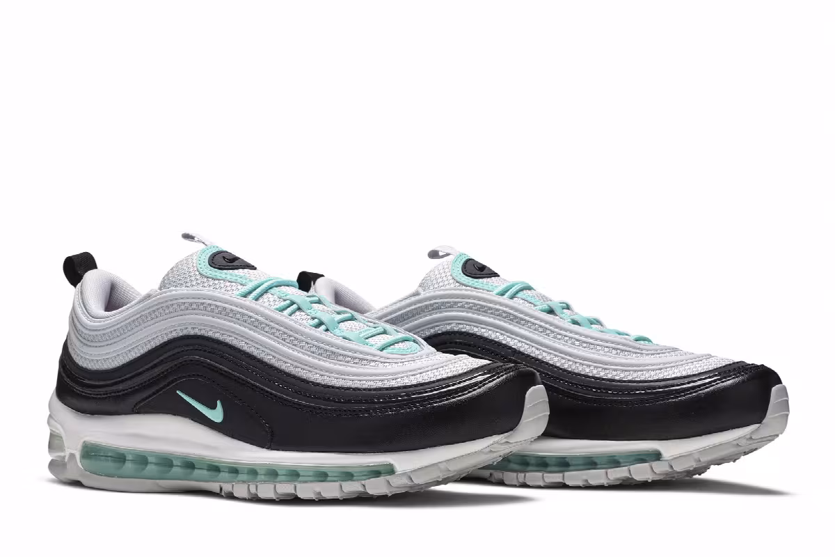 Nike Women's Air Max 97 Platinum Aurora Green, view 9
