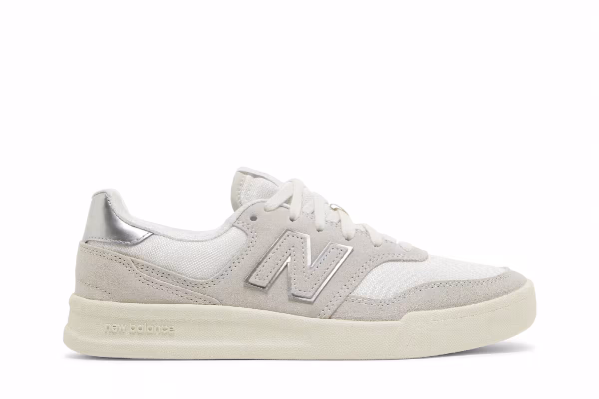 New Balance Women's 300 Grey Ivory, view 2