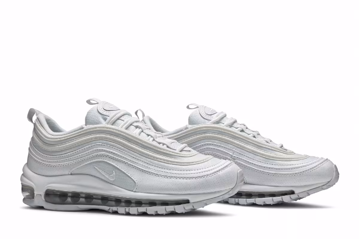 Nike Air Max 97 GS White Metallic Silver, view 9