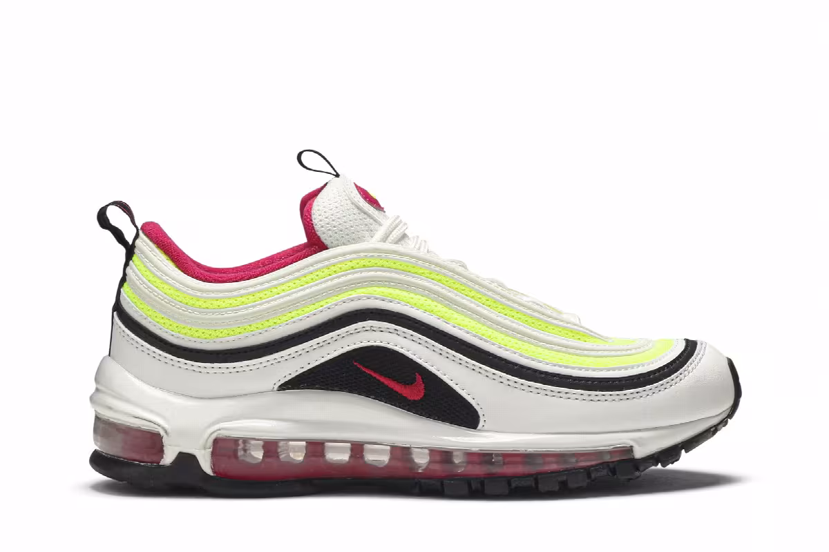 Nike Air Max 97 GS White Rush Pink Volt, view 2