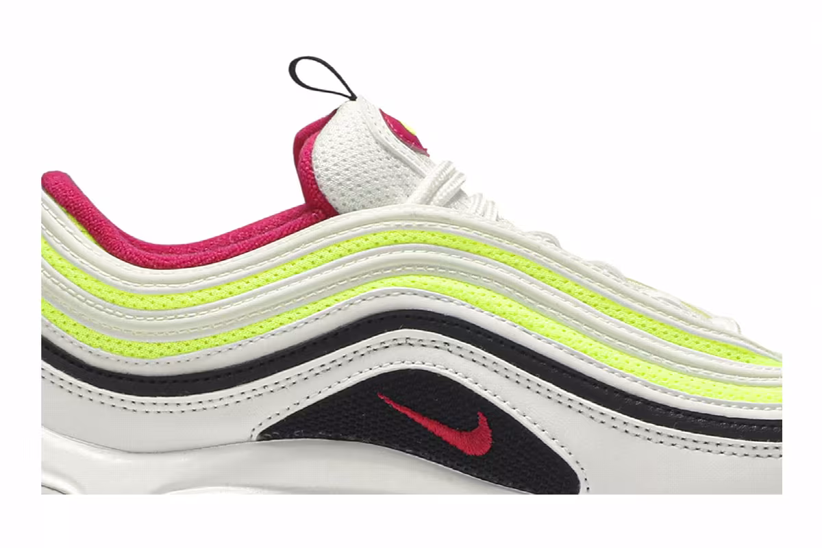 Nike Air Max 97 GS White Rush Pink Volt, view 3