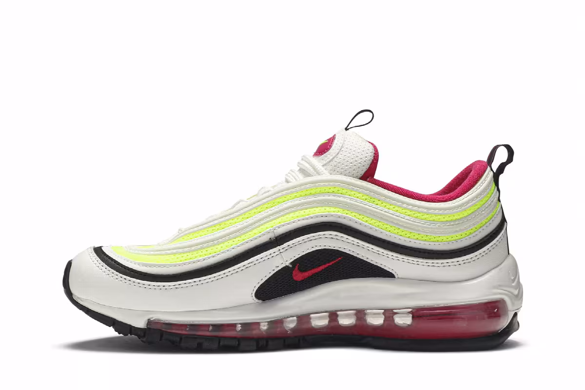 Nike Air Max 97 GS White Rush Pink Volt, view 4