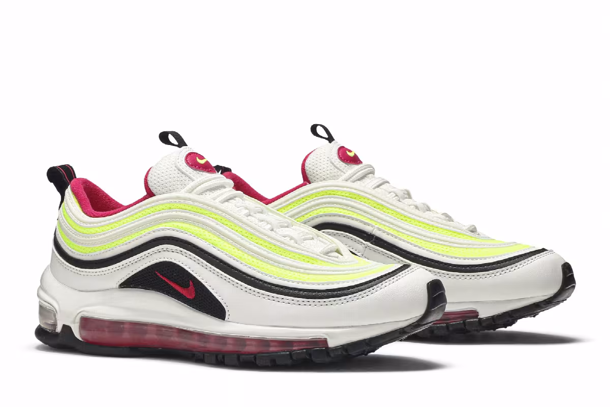 Nike Air Max 97 GS White Rush Pink Volt, view 9