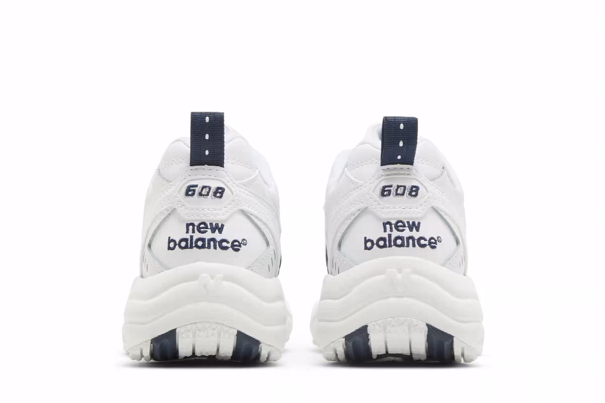 New Balance Women's 608 White Navy, view 7