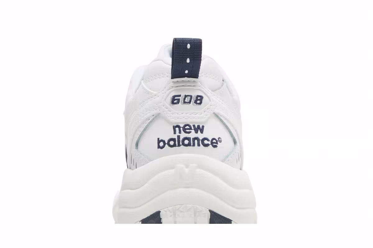New Balance Women's 608 White Navy, view 8