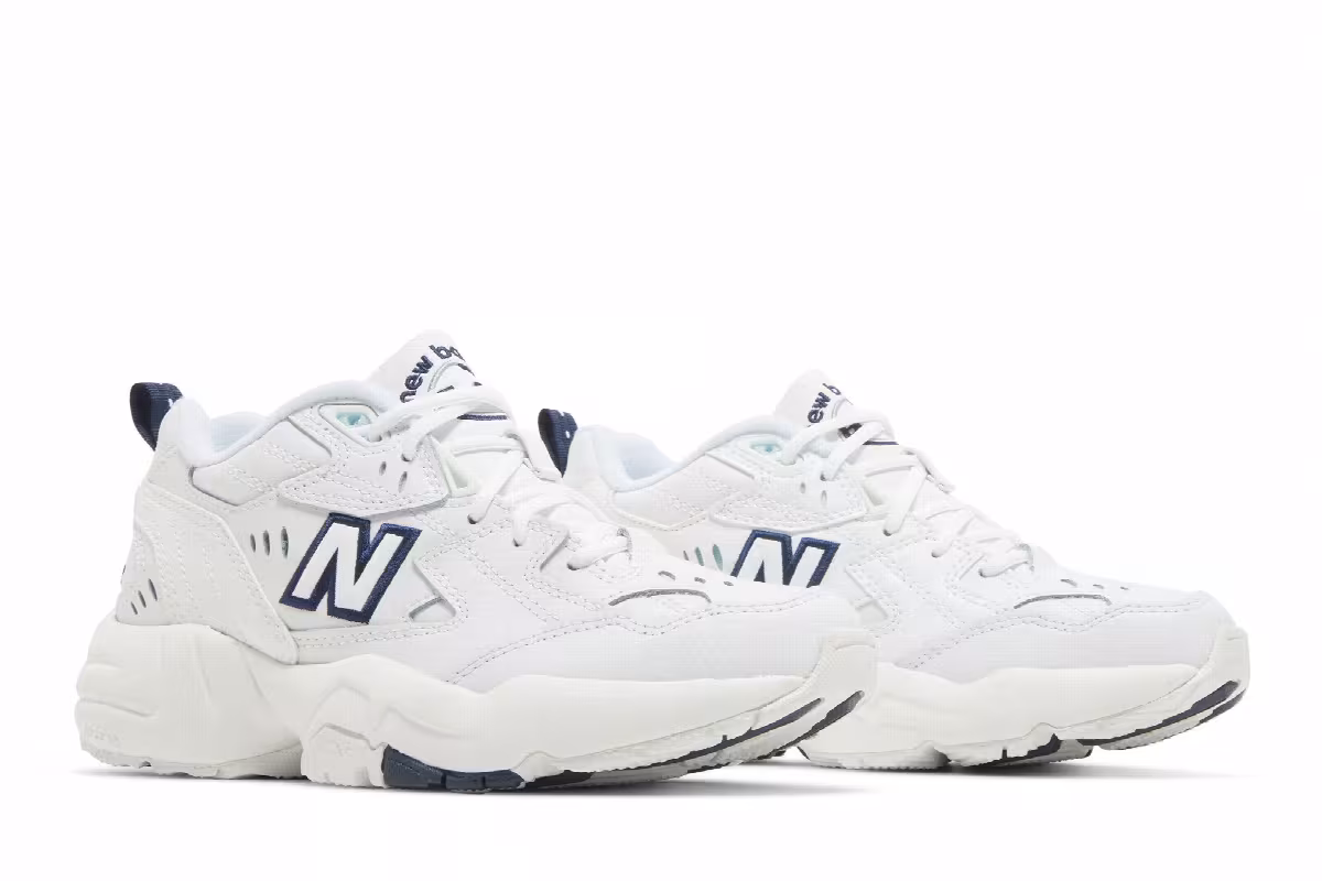 New Balance Women's 608 White Navy, view 9