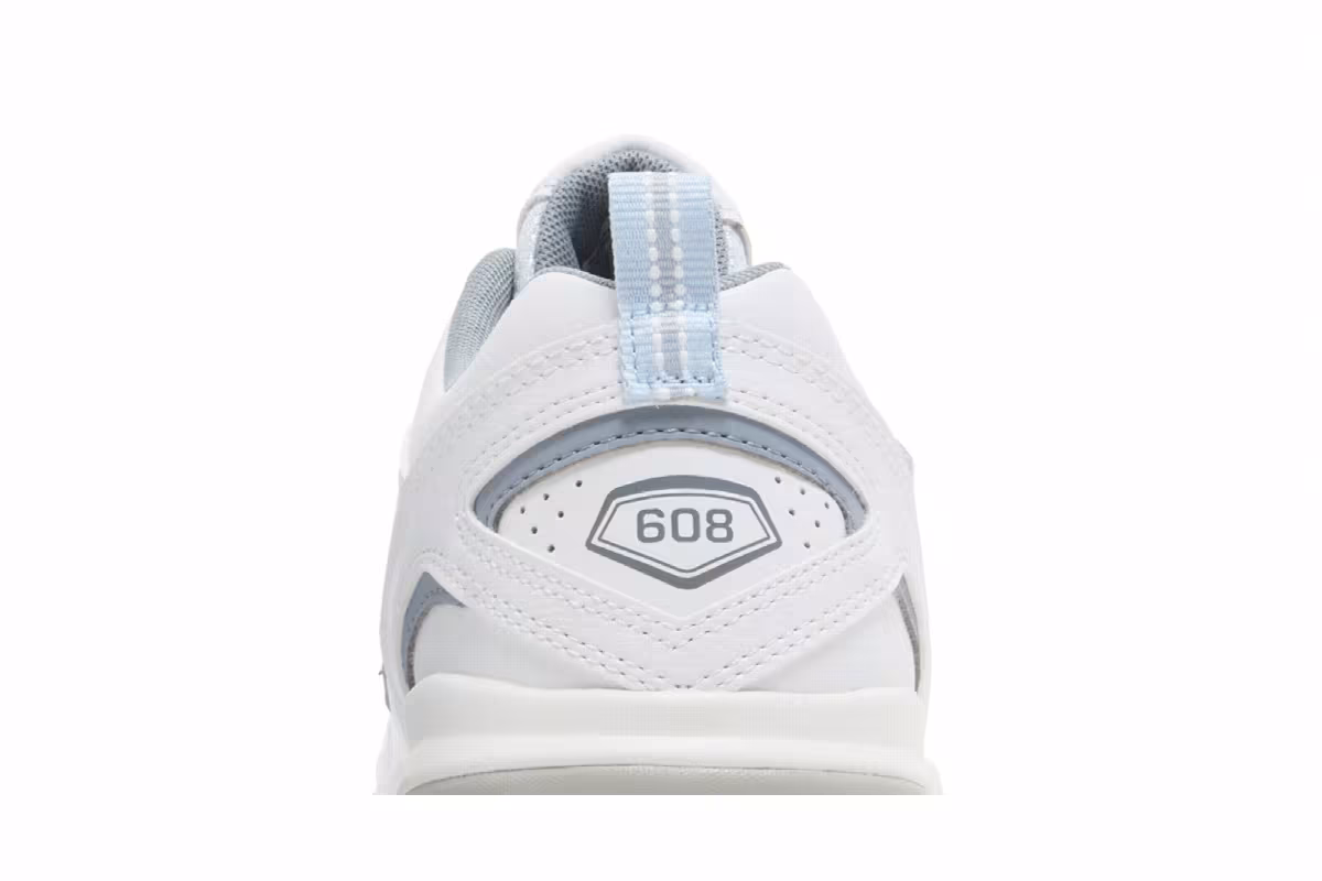 New Balance Women's 608v5 White Light Blue, view 8
