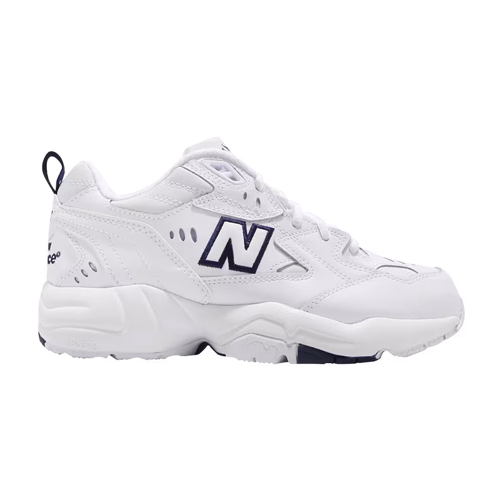 New Balance Women's 608 Wide White Navy
