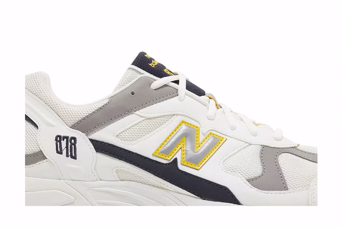 New Balance 878 White Yellow Black G, view 3