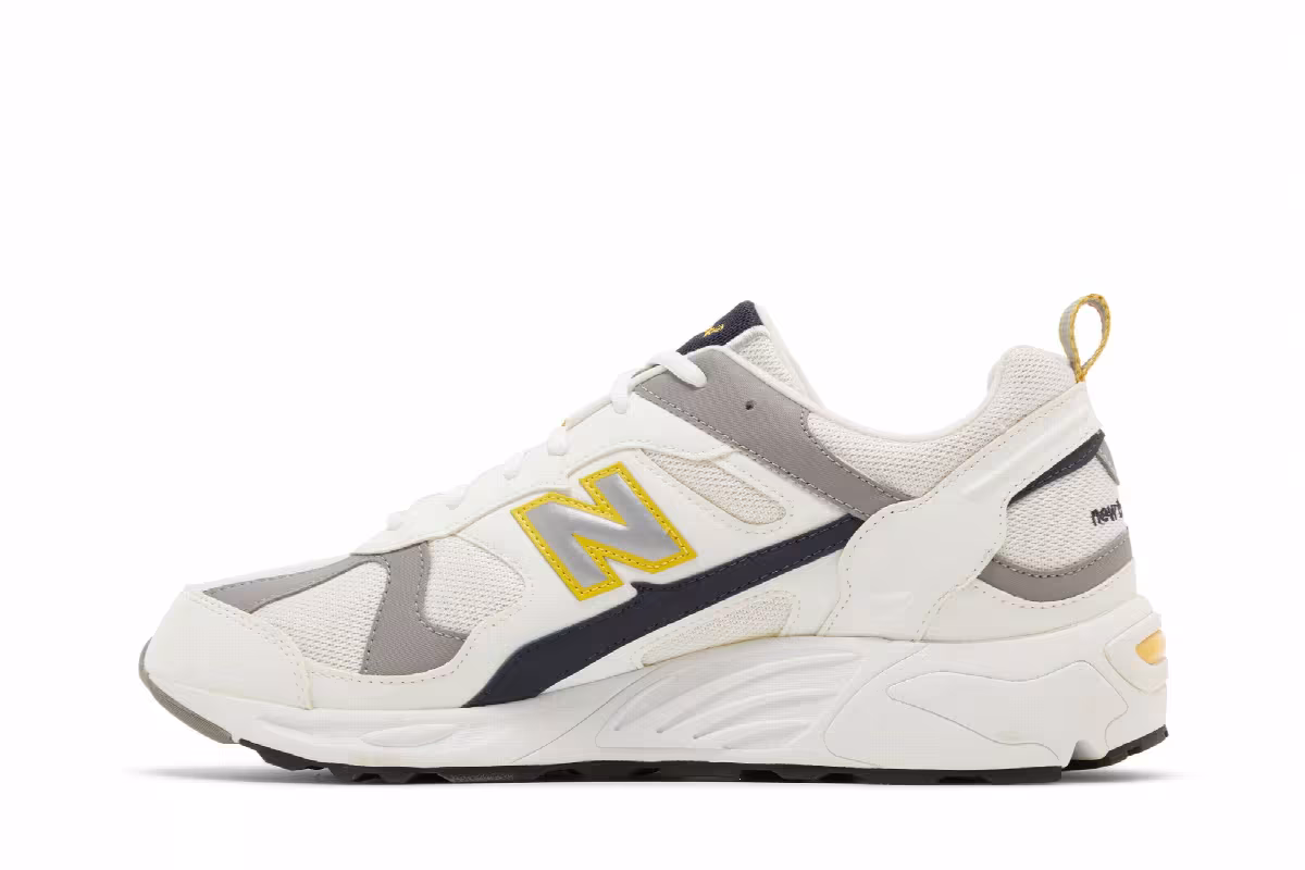 New Balance 878 White Yellow Black G, view 4