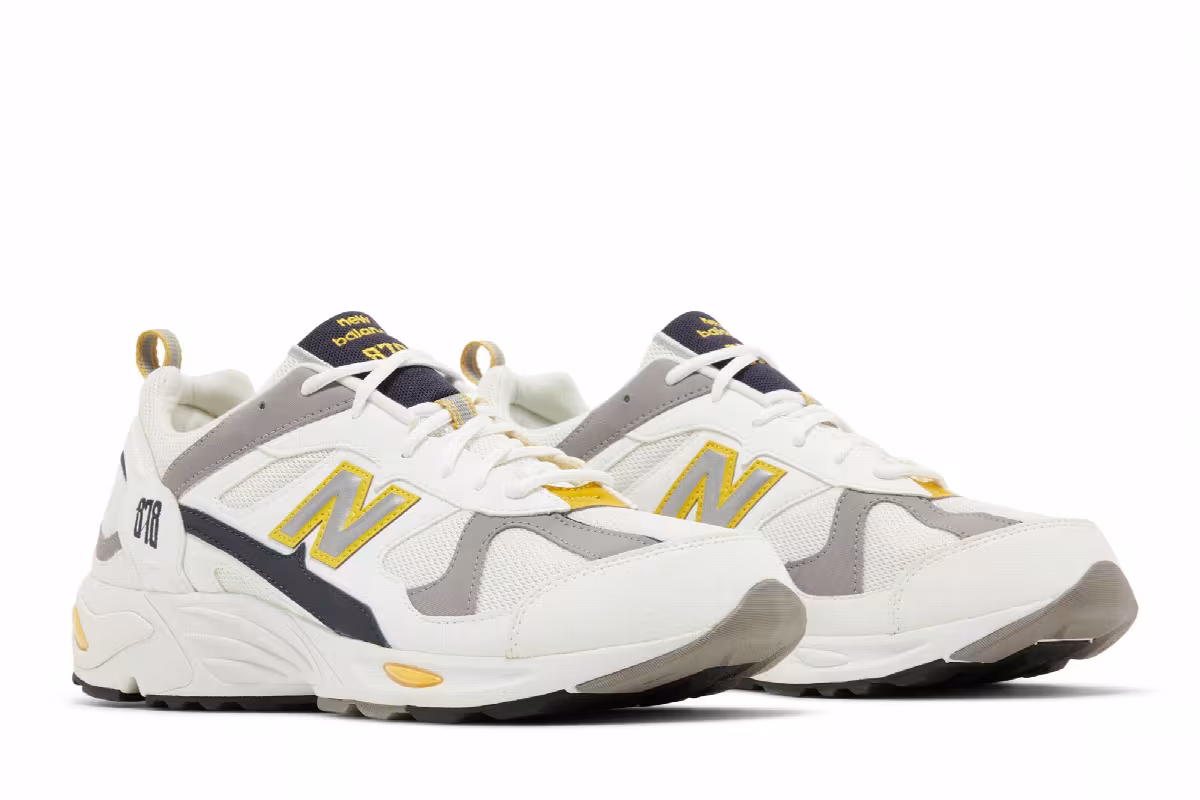 New Balance 878 White Yellow Black G, view 9