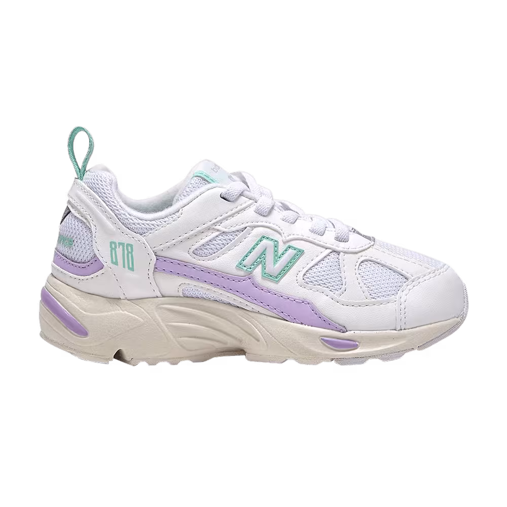 New Balance 878 Little Kid Wide White Violet