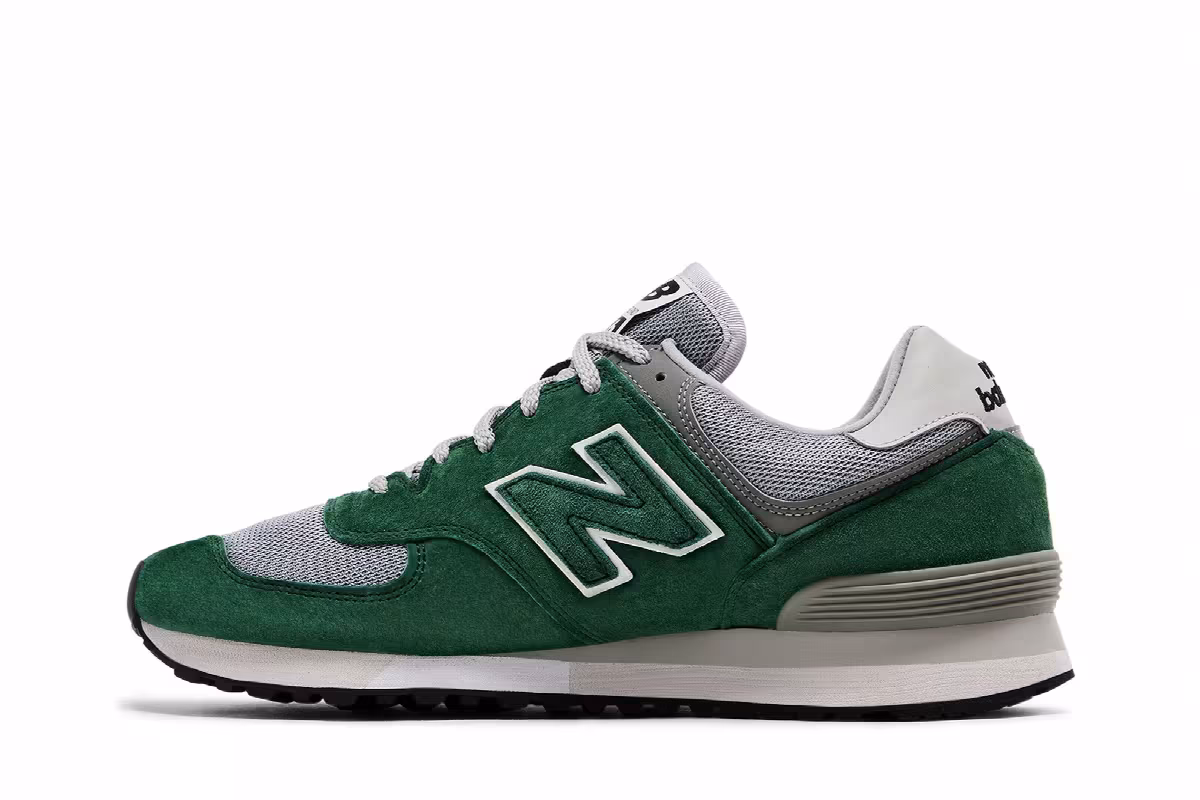 New Balance 576 Made in England Green Grey, view 4