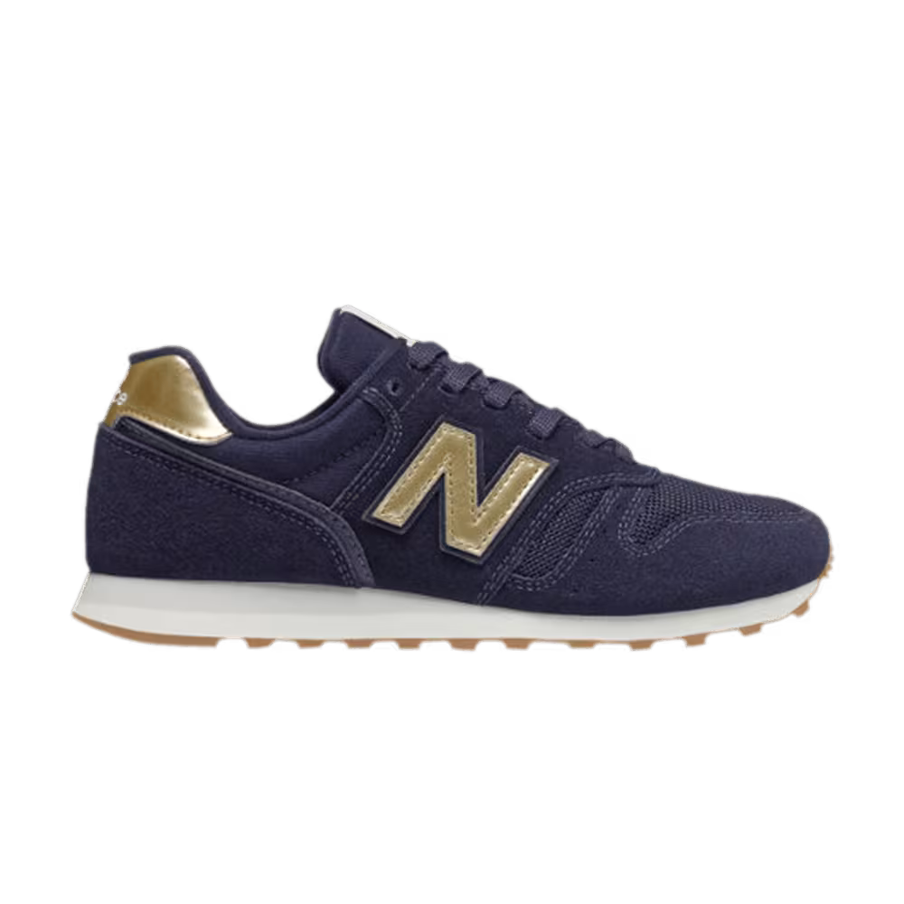 New Balance Women's 373 Navy Gold