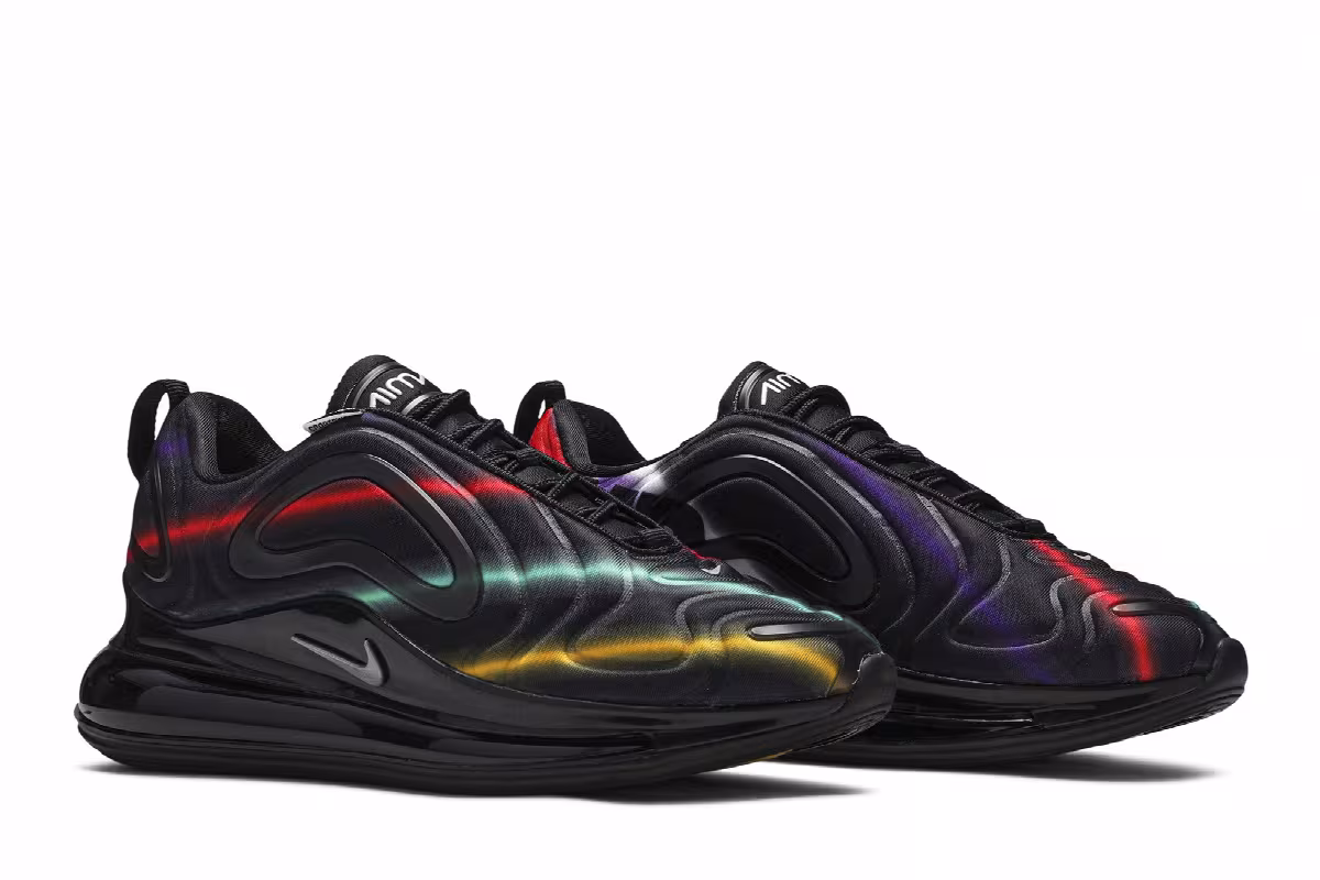 Nike Women's Air Max 720 Black Multi, view 9