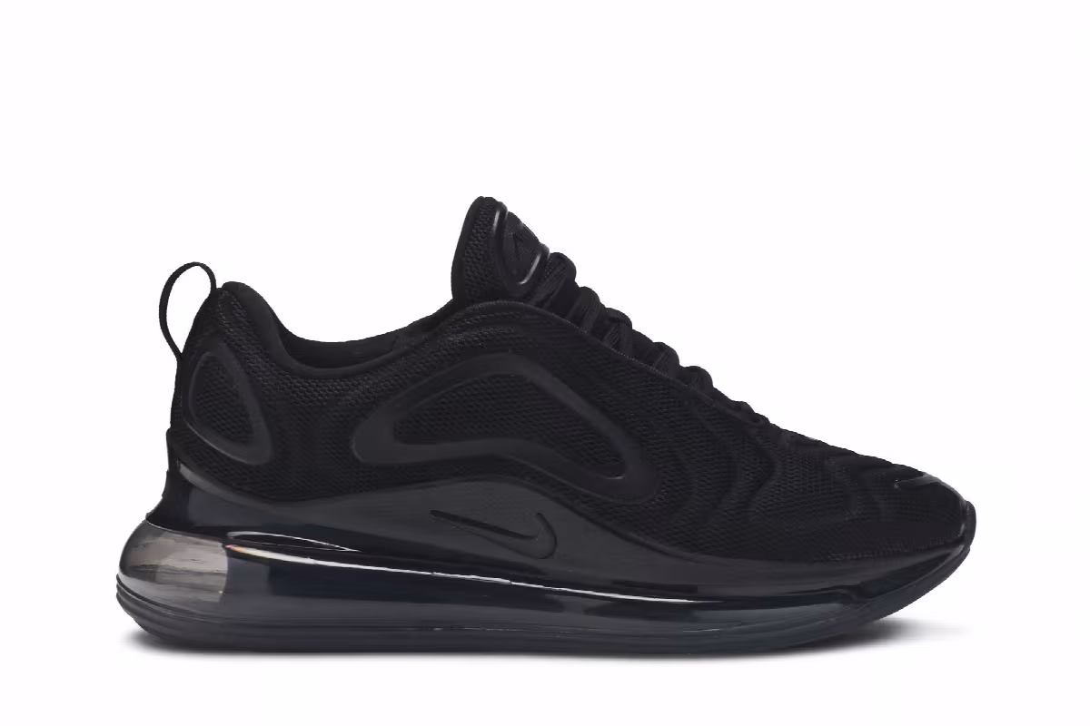 Nike Women's Air Max 720 Triple Black, view 2