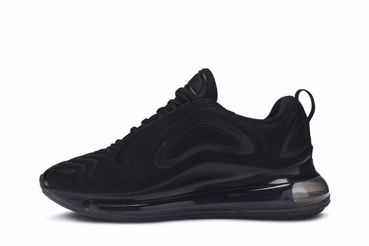Nike Women's Air Max 720 Triple Black, view 4
