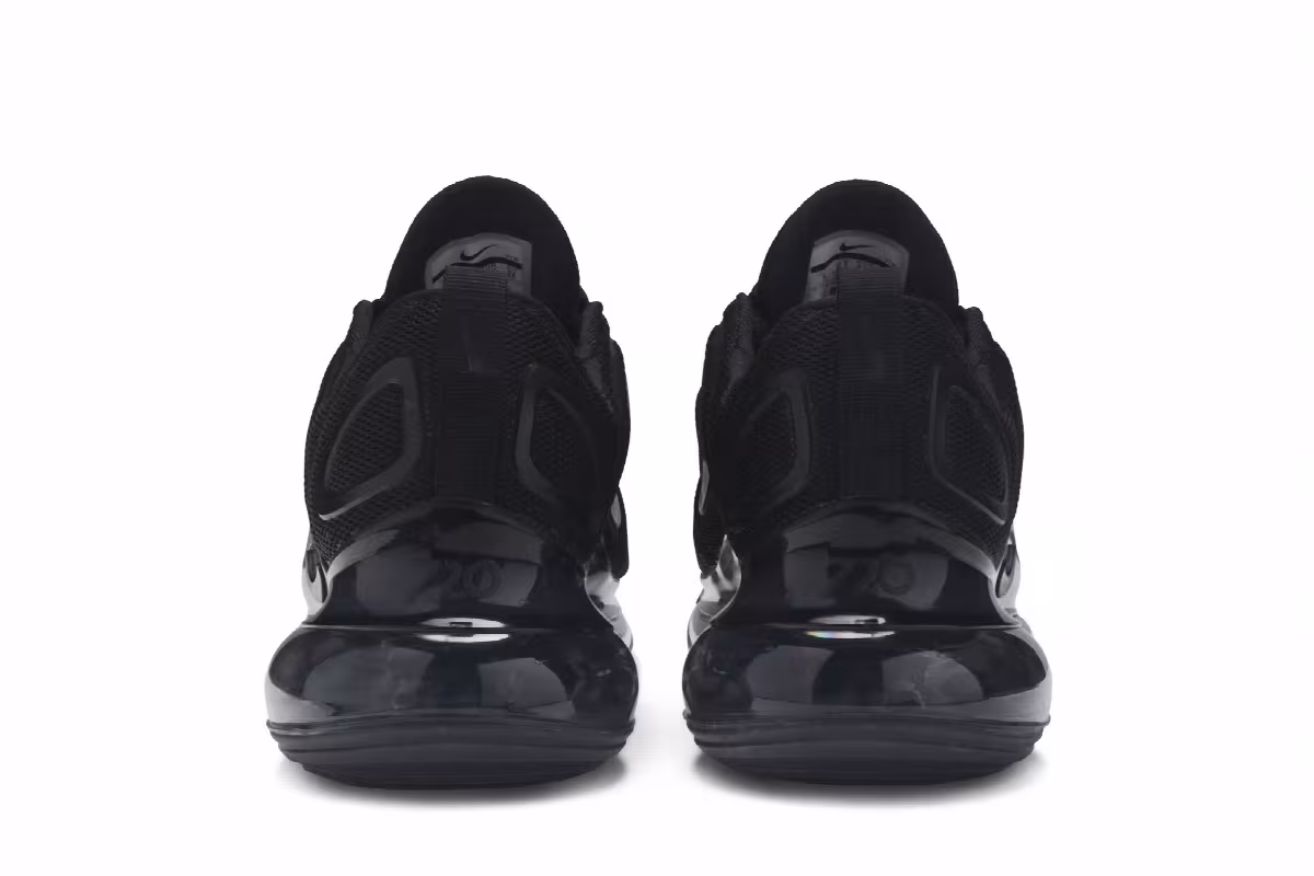Nike Women's Air Max 720 Triple Black, view 7