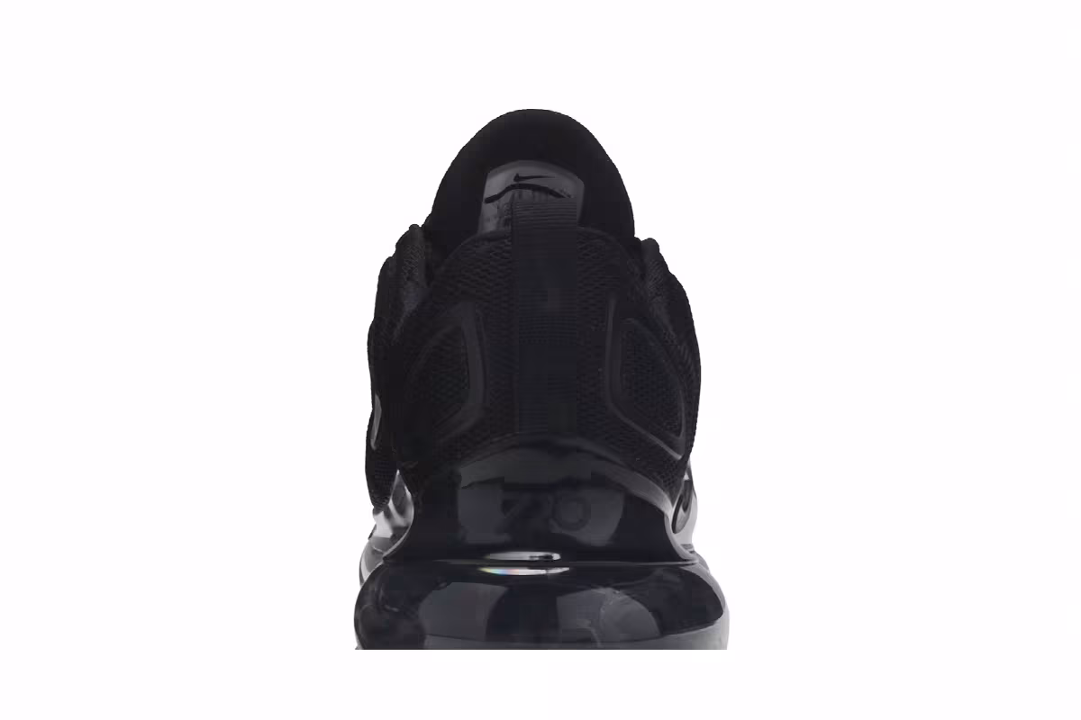 Nike Women's Air Max 720 Triple Black, view 8