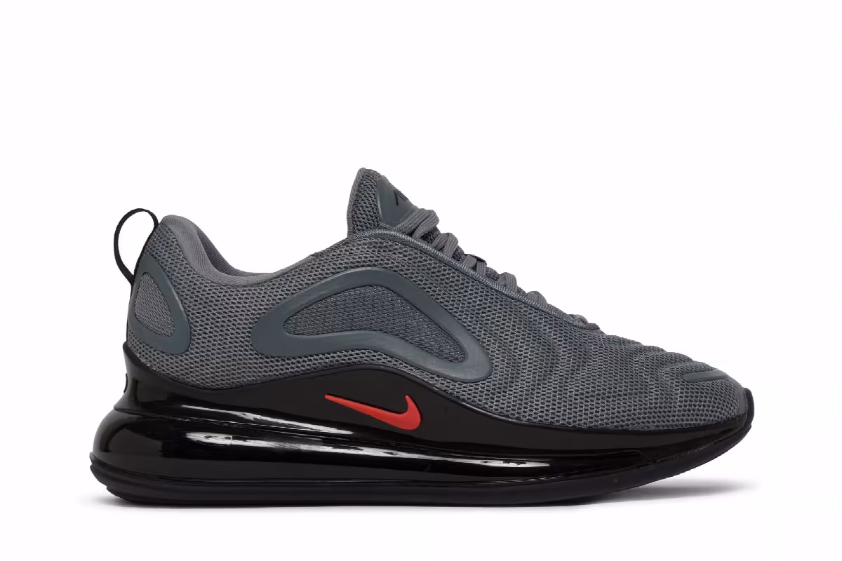 Nike Air Max 720 GS Cool Grey Bright Crimson, view 2