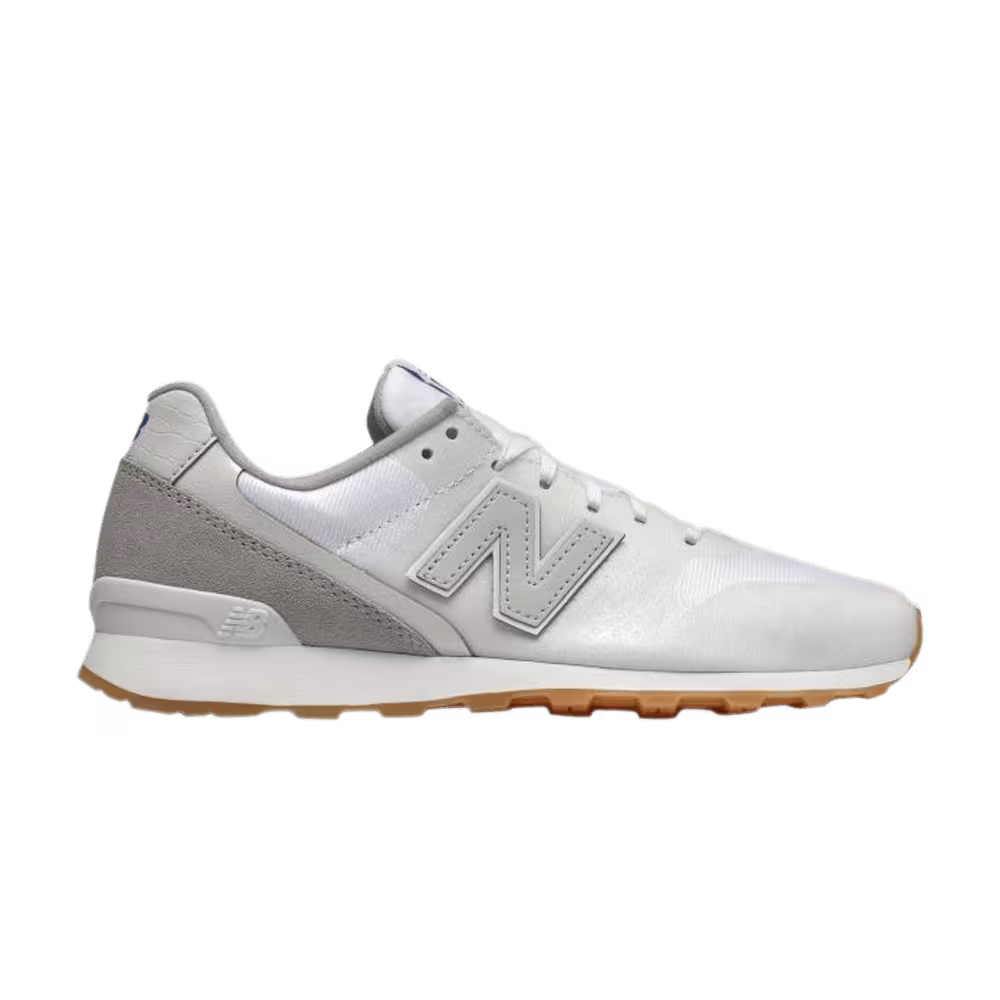New Balance Women's 696 Grey White Gum Brown