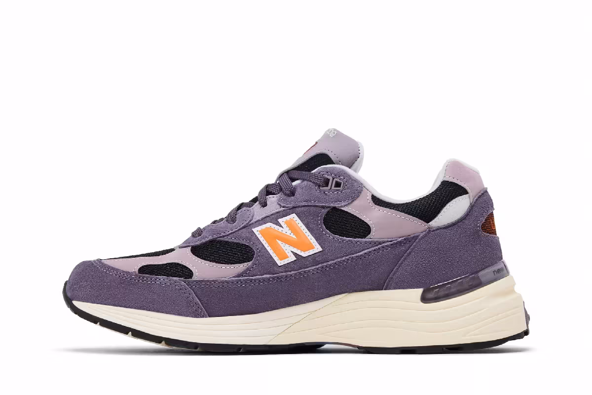 Teddy Santis x New Balance 992 Made in USA Dark Ice Wine, view 4
