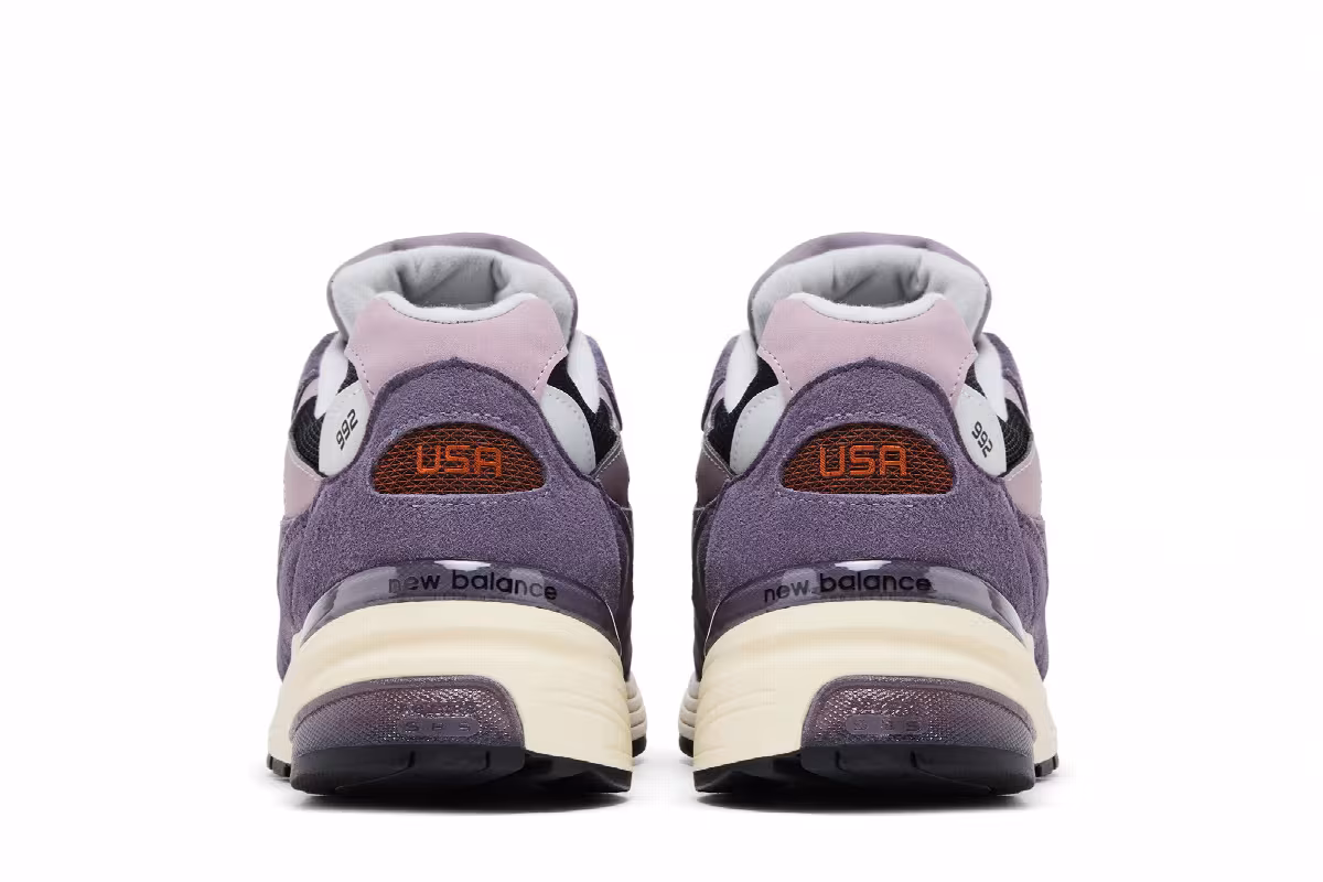 Teddy Santis x New Balance 992 Made in USA Dark Ice Wine, view 7