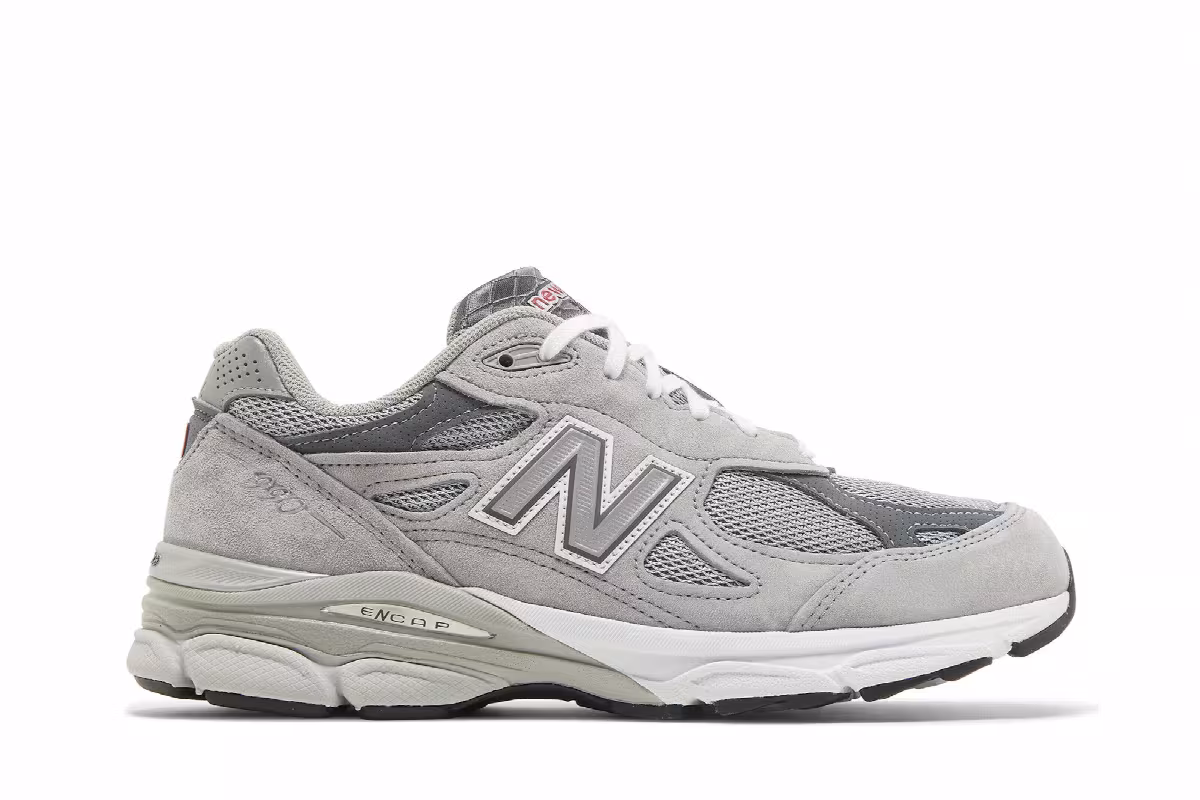 New Balance Women's 990v3 Made In USA Grey, view 2