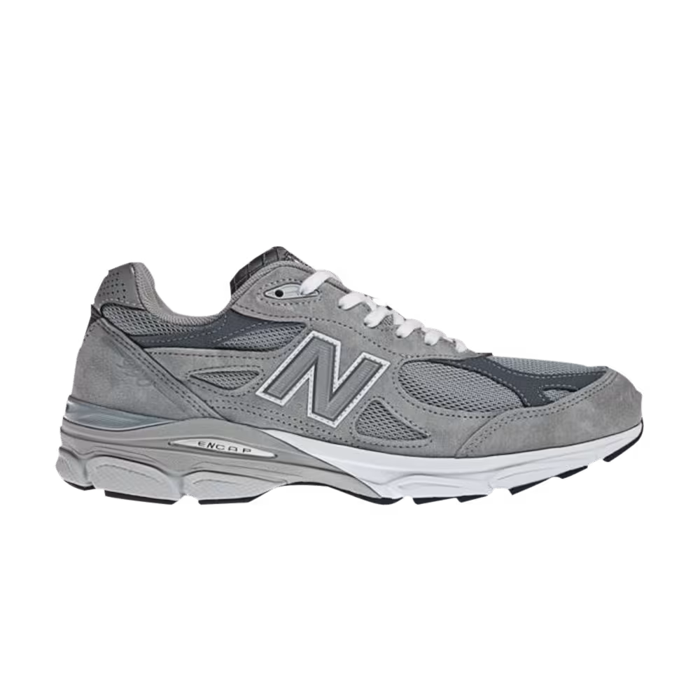 New Balance 990v3 Made in USA 4E Wide'Grey White' Grey White