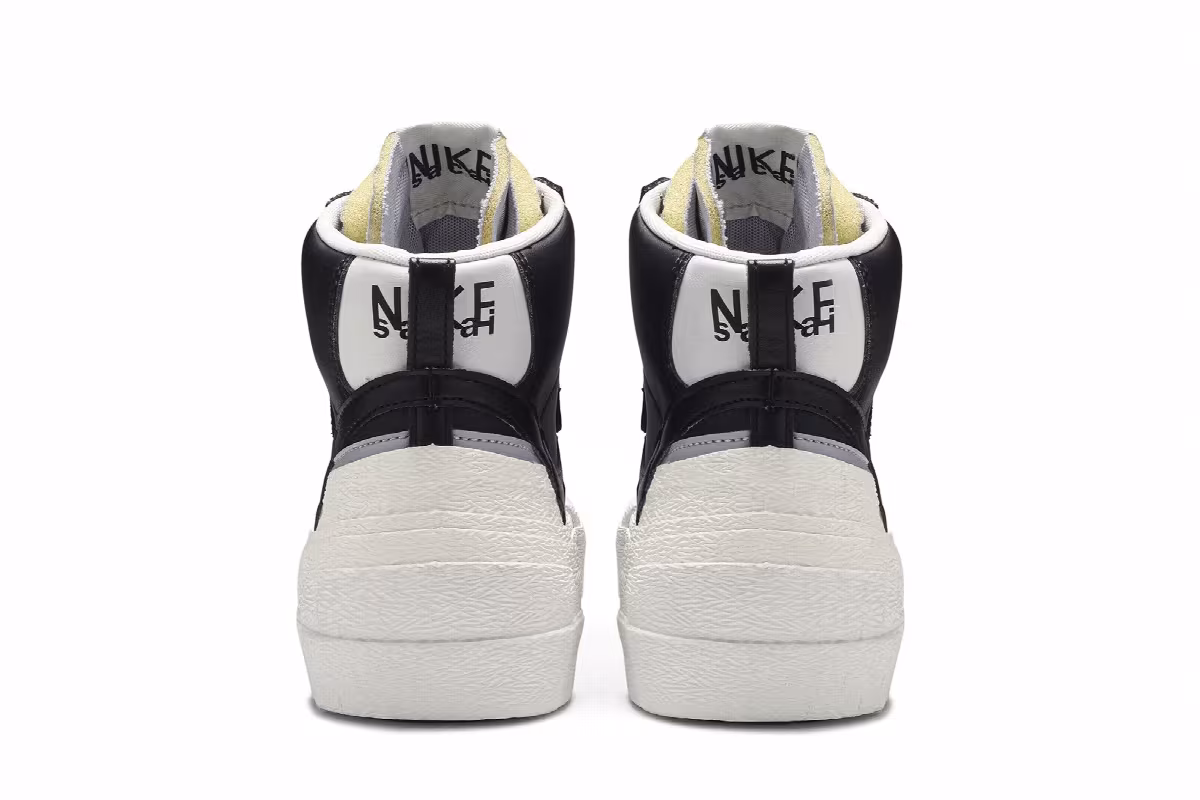 sacai x Nike Blazer Mid Black Grey, view 7